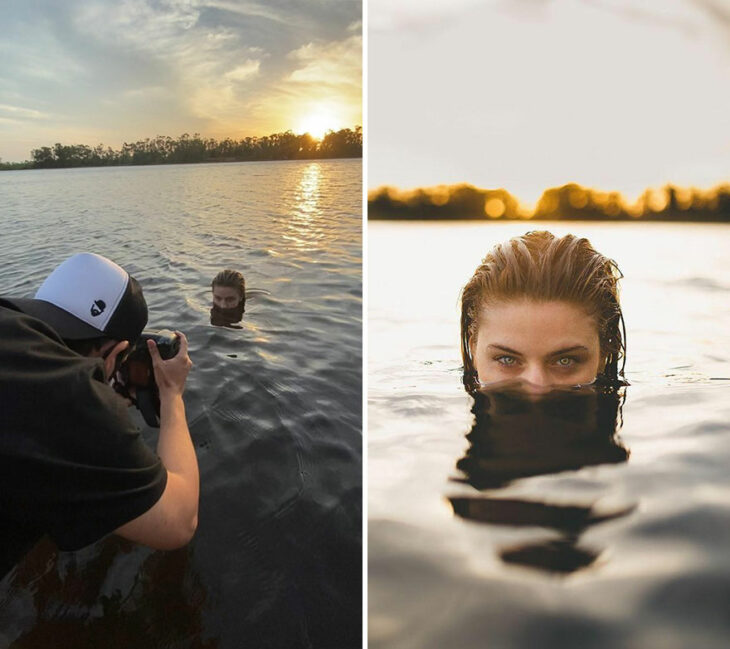 Detrás de cámaras de las fotografías de Halyson, fotógrafo brasileño