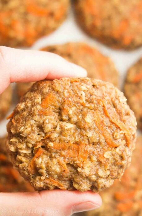 Galletas hechas a base de zanahoria; Galletas saludables para eliminar el antojo