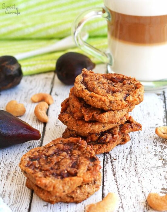 Galletas hechas con avena y nuez de la India; Galletas saludables para eliminar el antojo