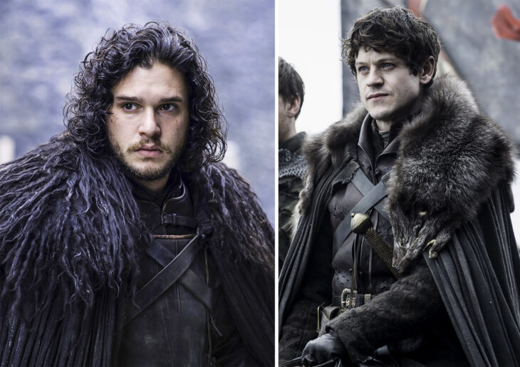 Del lado izquierdo Jon Snow de 'Juego de tronos', del lado derecho Ramsay Bolton de 'Juego de tronos'