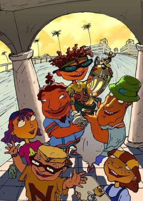 Escena del programa de Nickelodeon; Rocket Power