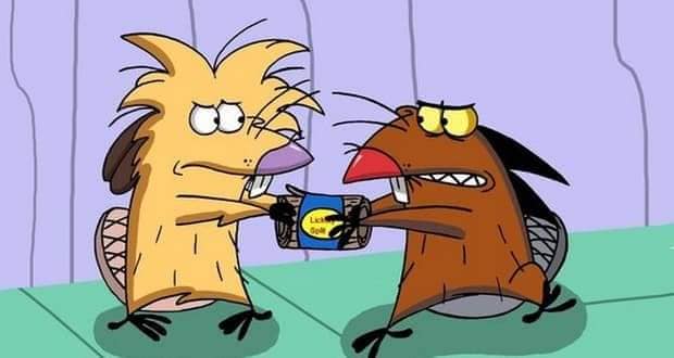 Escena del programa de Nickelodeon; Los castores cascarrabias