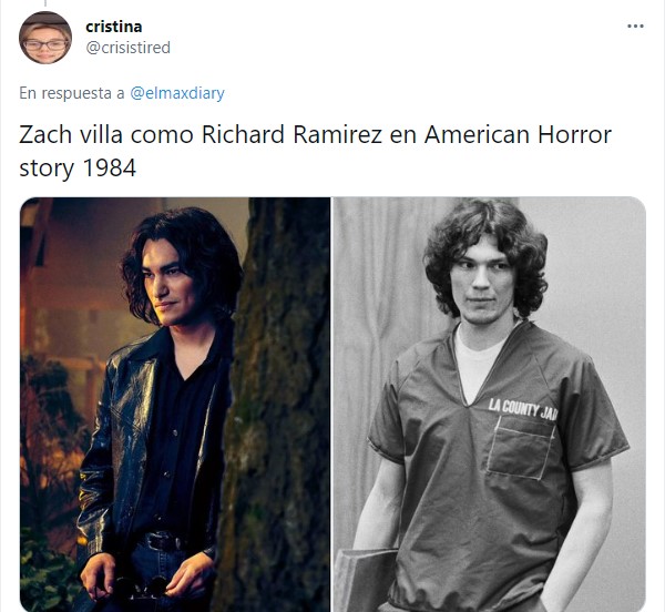 Comparación de la persona original y el personaje de la serie American Horror Story 1984