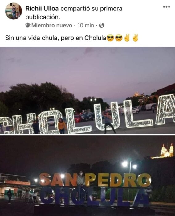 Fotos de la entrada a Cholula, Mexicanos están compartiendo fotos de sus viajes con ingeniosas rimas