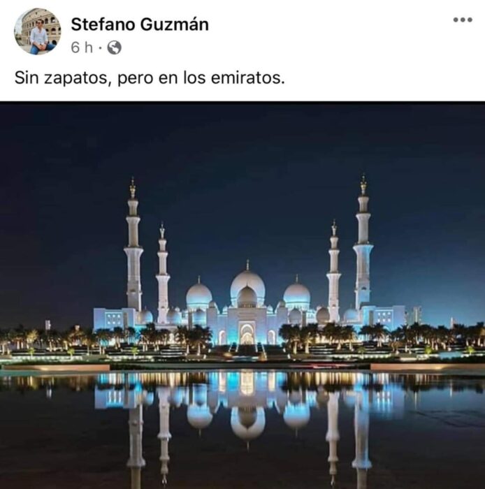 Foto de loa Emiratos Árabes Unidos;  Mexicanos están compartiendo fotos de sus viajes con ingeniosas rimas