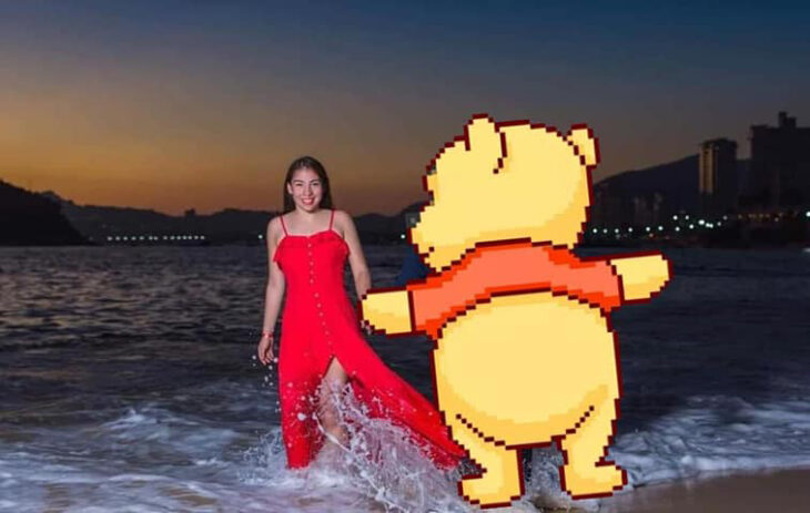 Edición de foto con Whinnie Pooh 