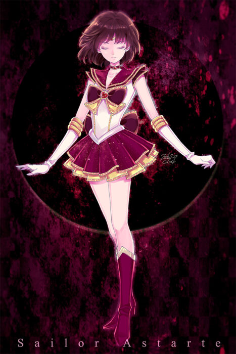 Fan art de Sailor Astarte en Sailor Moon; Sailor Scouts que nunca aparecieron en el 'anime' pero que son igual de importantes