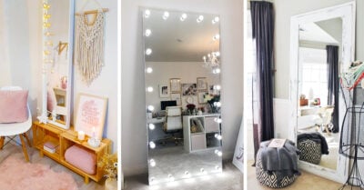 15 Ideas para decorar el rinconcito de tu cuarto con un espejo largo