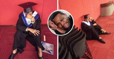 Llora en su graduación porque su familia lo dejó solo