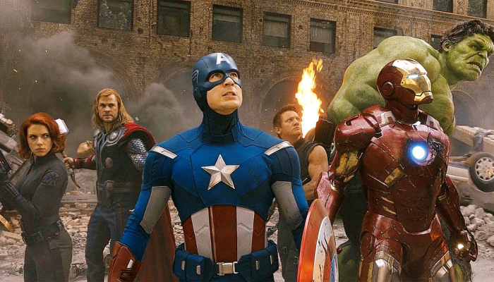 escena de la película Avengers