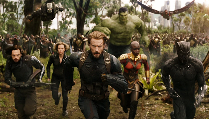 escena de la película Avengers: Infinity War