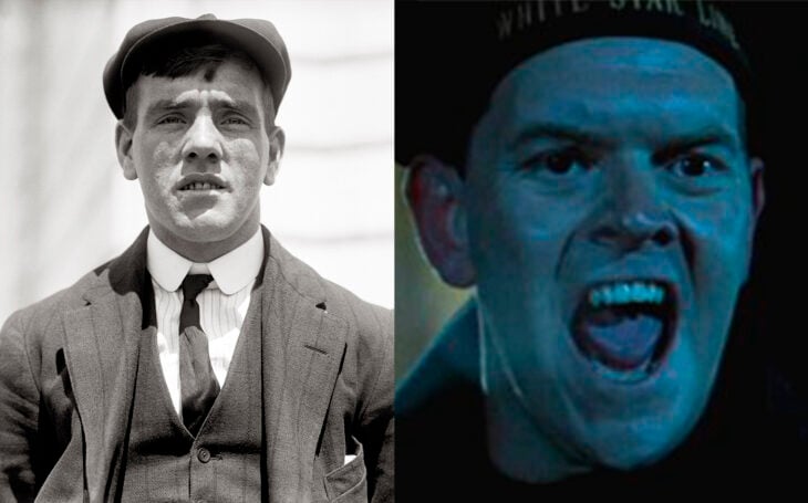 Frederick Fleet vs el actor que lo interpretó en la película Titanic 