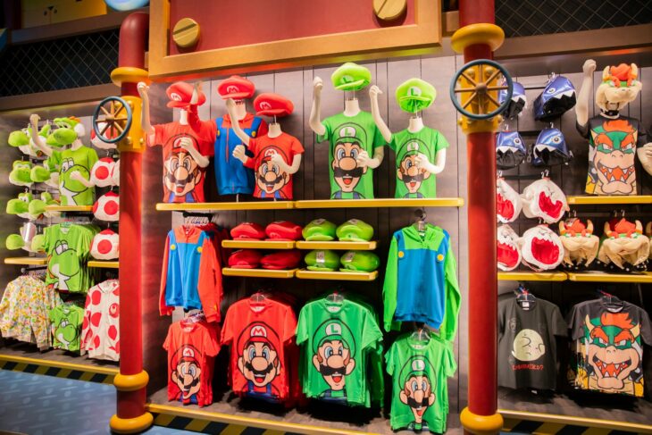 Tienda de souvenirs en Super Nintendo World 