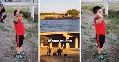 ¡Justo en el corazón! Abuelito le canta ‘Las mañanitas’ a su nieto desde la frontera