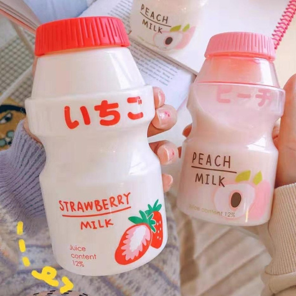 botellas en forma de yogur y leche; Cilindros bonitos que te motivaran a beber agüita todo el días
