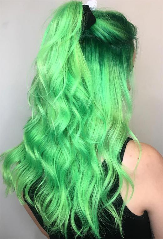 Que Padre fage libertad 15 Estilos de cabello verde para combinar con la primavera