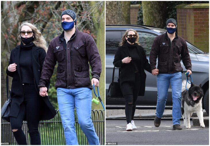 Henrry Cavill paseando junto a una chica en Londres