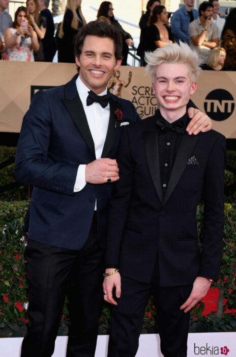 Jack Marsden y James Marsden en la entrega de premios Óscar 