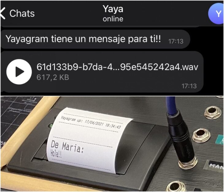 mensaje de texto vía whastapp; Hombre crea yayagram para comunicarse con su abuelita