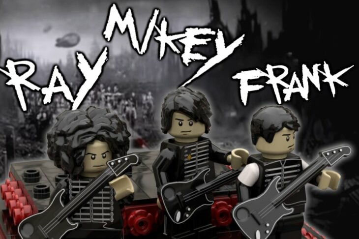 Legos de My Chemical Romance tocando las guitarras 
