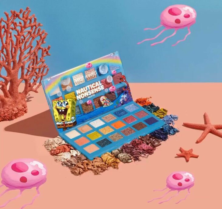 Paleta de sombras; nueva línea de maquillaje de Bob Esponja y Wet n Wild