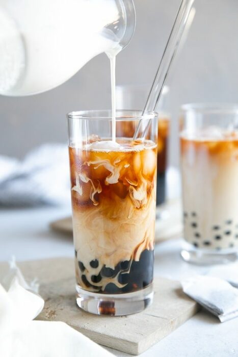 Vaso con bubble tea milk; Prepara tu propio bubble tea en casa con esta deliciosa receta