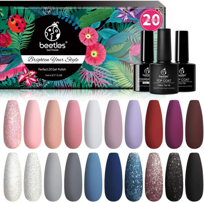 Set de 20 esmaltes para las uñas 