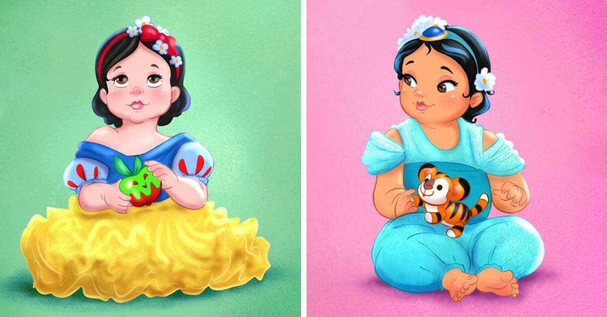 Artista Transforma A Princesas Y Villanas Disney En Bebes Artista Transforma A Princesas Y Villanas Disney En Bebes