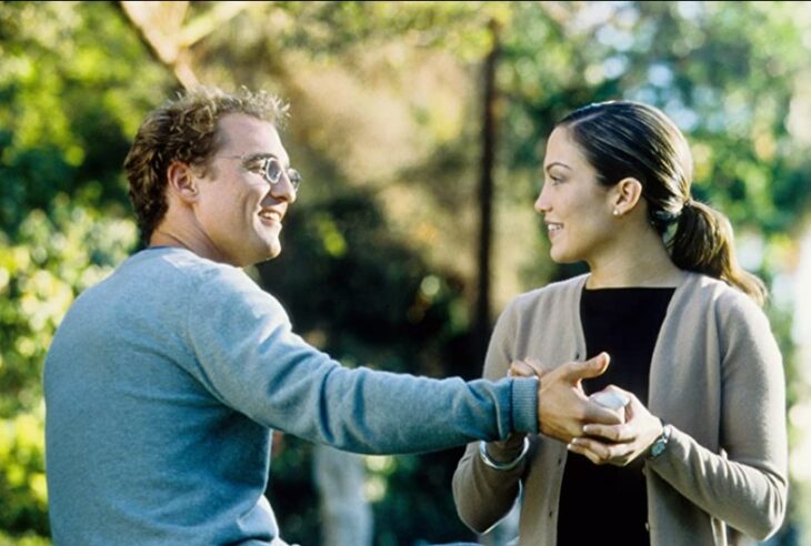 Escena de The wedding Planner en la que están JLo y Matthew McCongey