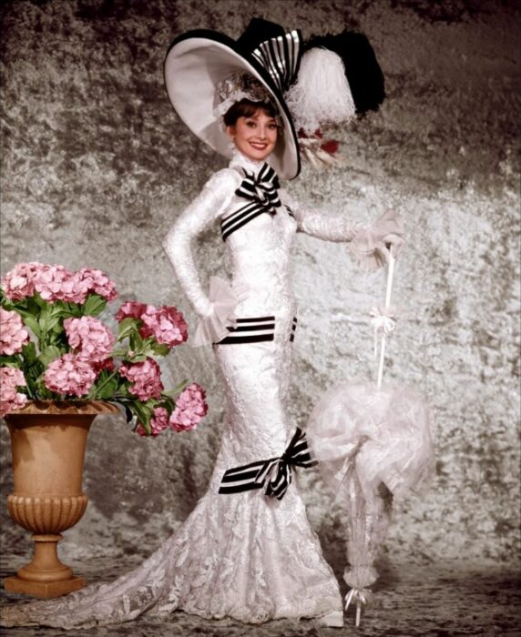 Vestido blanco audrey hepburn my fair lady