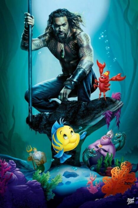 Aquaman en la película de La Sirenita 