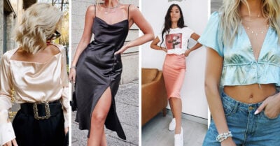 15 Prendas de satín que definitivamente no fueron hechas para dormir