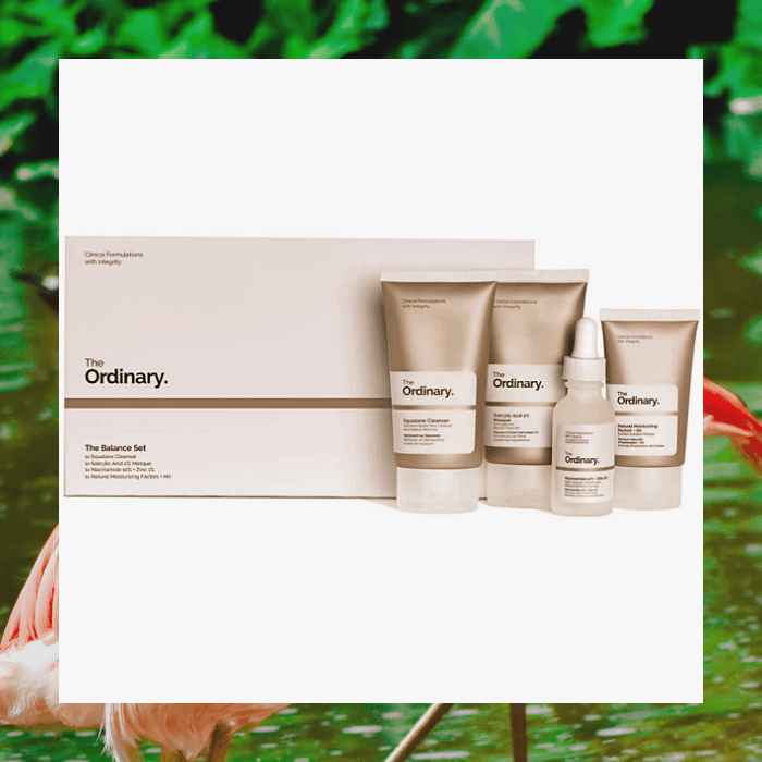 set rutina completa de cuidado facial, skincare de la marca The Ordinary