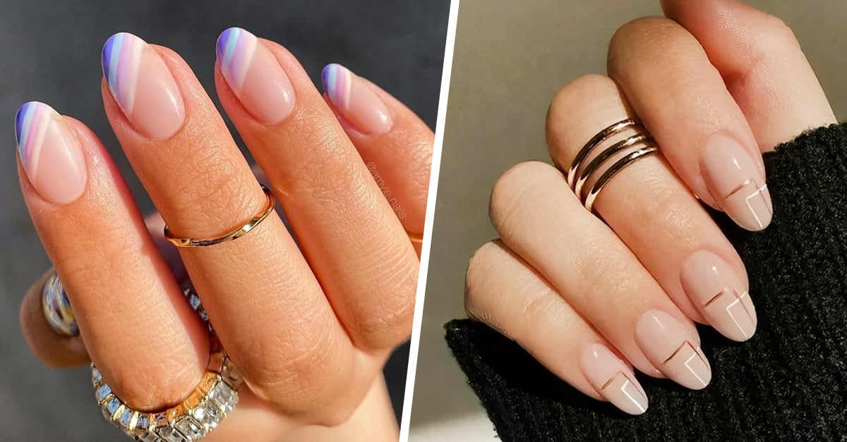 20 diseños de uñas navideños discretos y elegantes  Manicura para uñas  cortas Uñas para quinceañeras Manicura de uñas