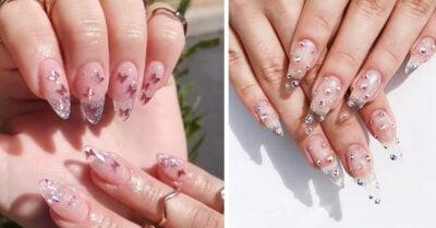 15 Uñas efecto cristal que te harán sentir como cenicienta con su zapatilla