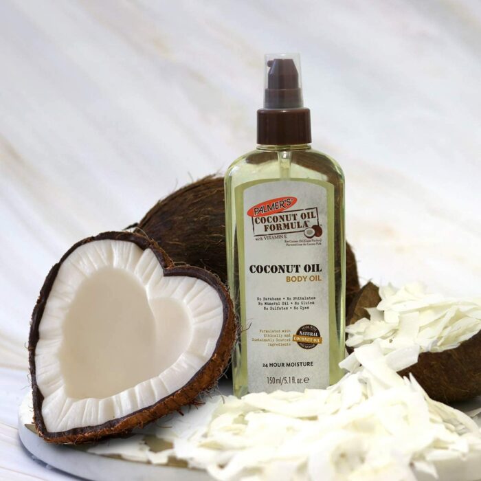 Palmer's Coconut Oil Body Oil ;10 Aceites corporales para consentir cada rincón de tu piel 