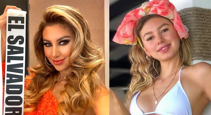 Latinas de miss universo maquilladas en comparación sin una gota de maquillaje 