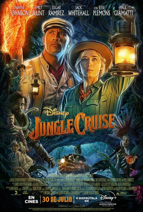 Poster oficial de la película Jungle Cruise; Hay nuevo tráiler de 'Jungle Cruise' con Dwayne Johnson y Emily Blunt