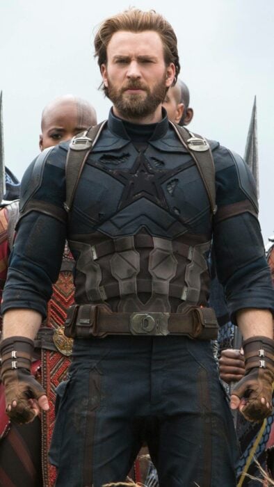 Chris Evans como el Capitán America 