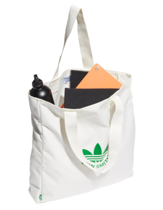 Bolsa adidas blanca con verde