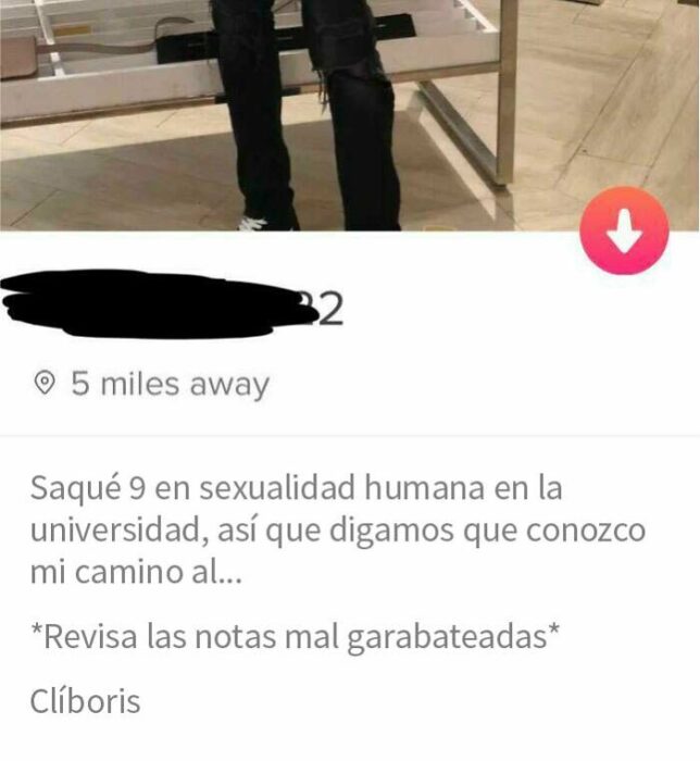 Descripción de un perfil de tinder gracioso y honesto