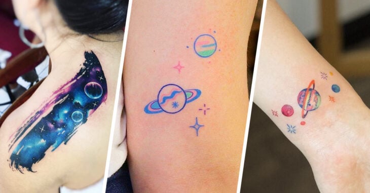 Ideas de tatuajes de planetas para llevar el universo cerca