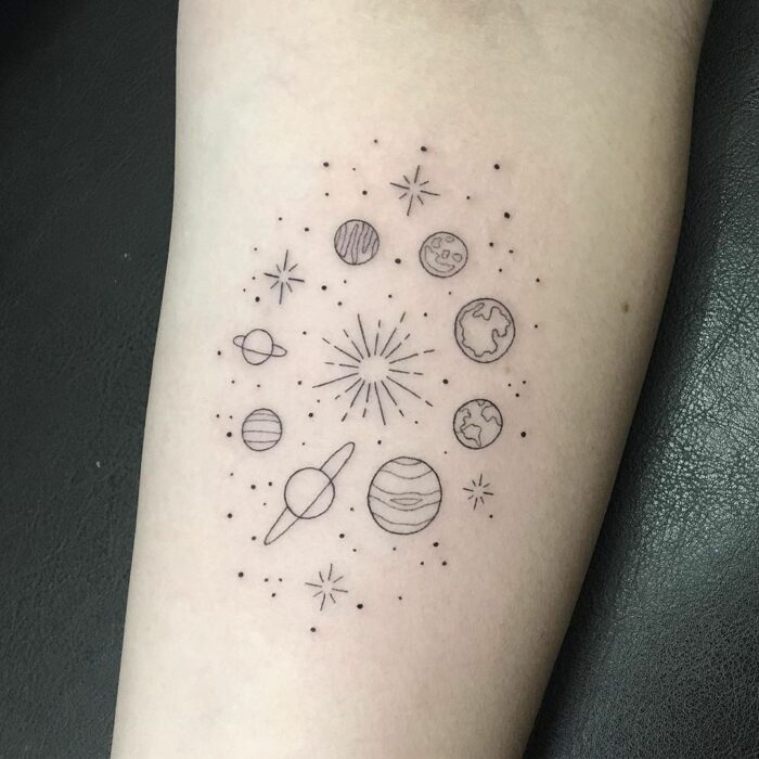 Ideas de tatuajes de planetas para llevar el universo cerca – Moda y Estilo