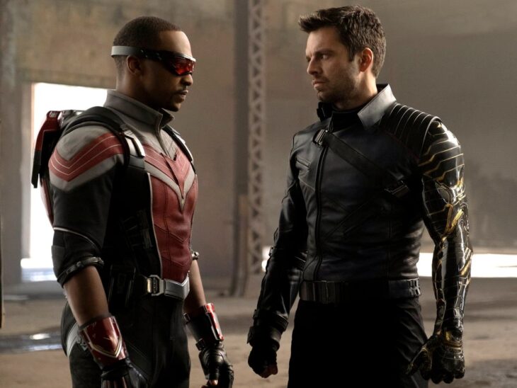 Anthony Mackie y Sebastian Stan por sus papeles como Falcon y El soldado del invierno en la serie Falcon y El soldado del invierno