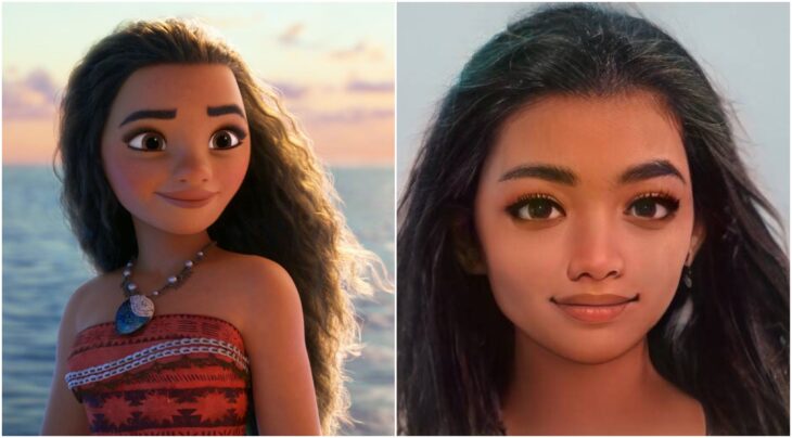 Moana ilustrado con aspecto real por Darky Artists; Artista redibuja a personajes animados como personas y el resultado es chulísimo