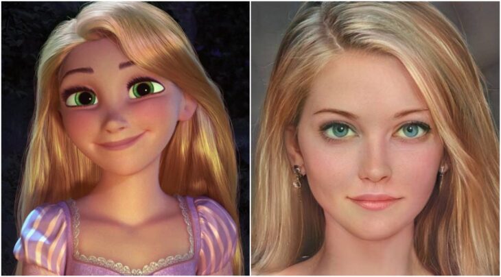 Rapunzel ilustrado con aspecto real por Darky Artists; Artista redibuja a personajes animados como personas y el resultado es chulísimo