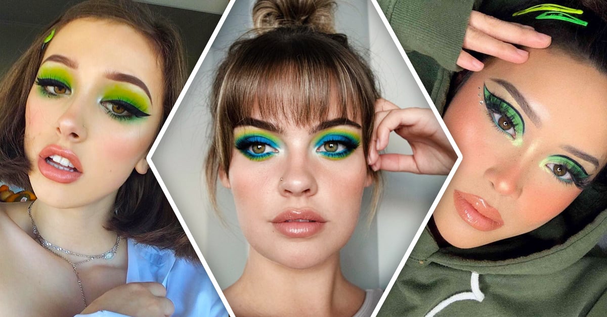 15 Maquillajes en verde para reconectar con la naturaleza