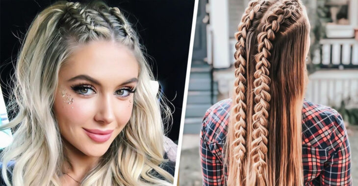 13 Trenzas con cabello suelto para verte como una modelo