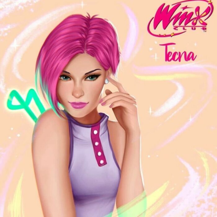 Tecna ;Artista les da un aspecto real a las chicas del club Winx y el resultado es increíble