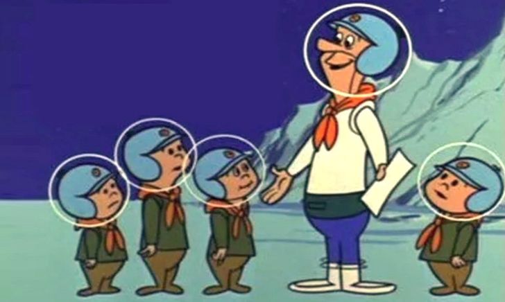 Scene from The Jetsons in the 60s